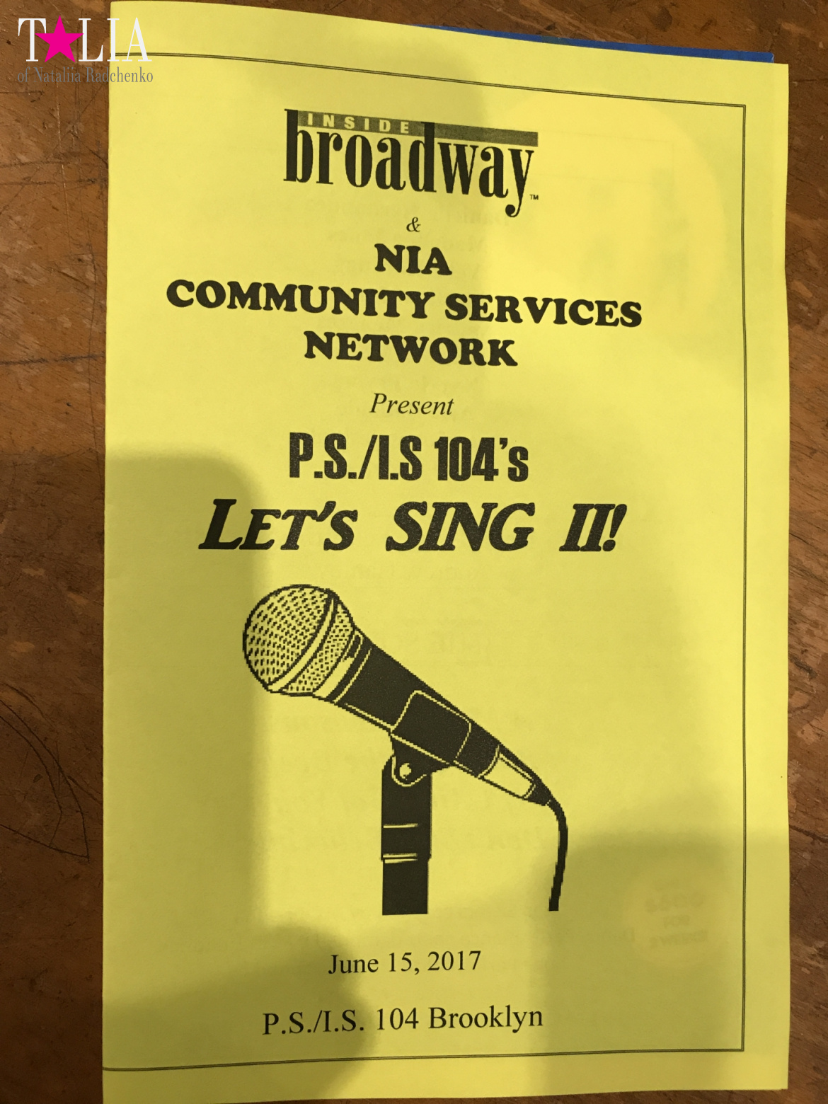 Performance at the American school "Let's sing!", PS / IS 104, Bay Ridge, Brooklyn, New York